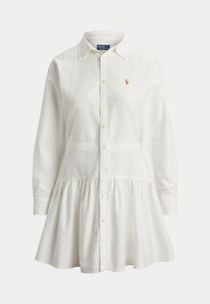 Polo Ralph Lauren, COTTON OXFORD PANELED SHIRTDRESS - Abito a camicia - white