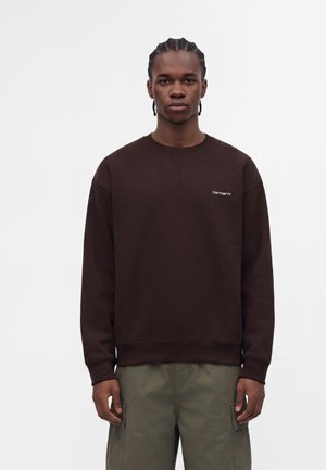 Carhartt WIP, EBBERT - Суитшърт - tobacco/white