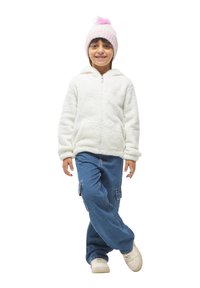 Terranova ZIPPED HOODIE - Giacca in pile - bianco lana