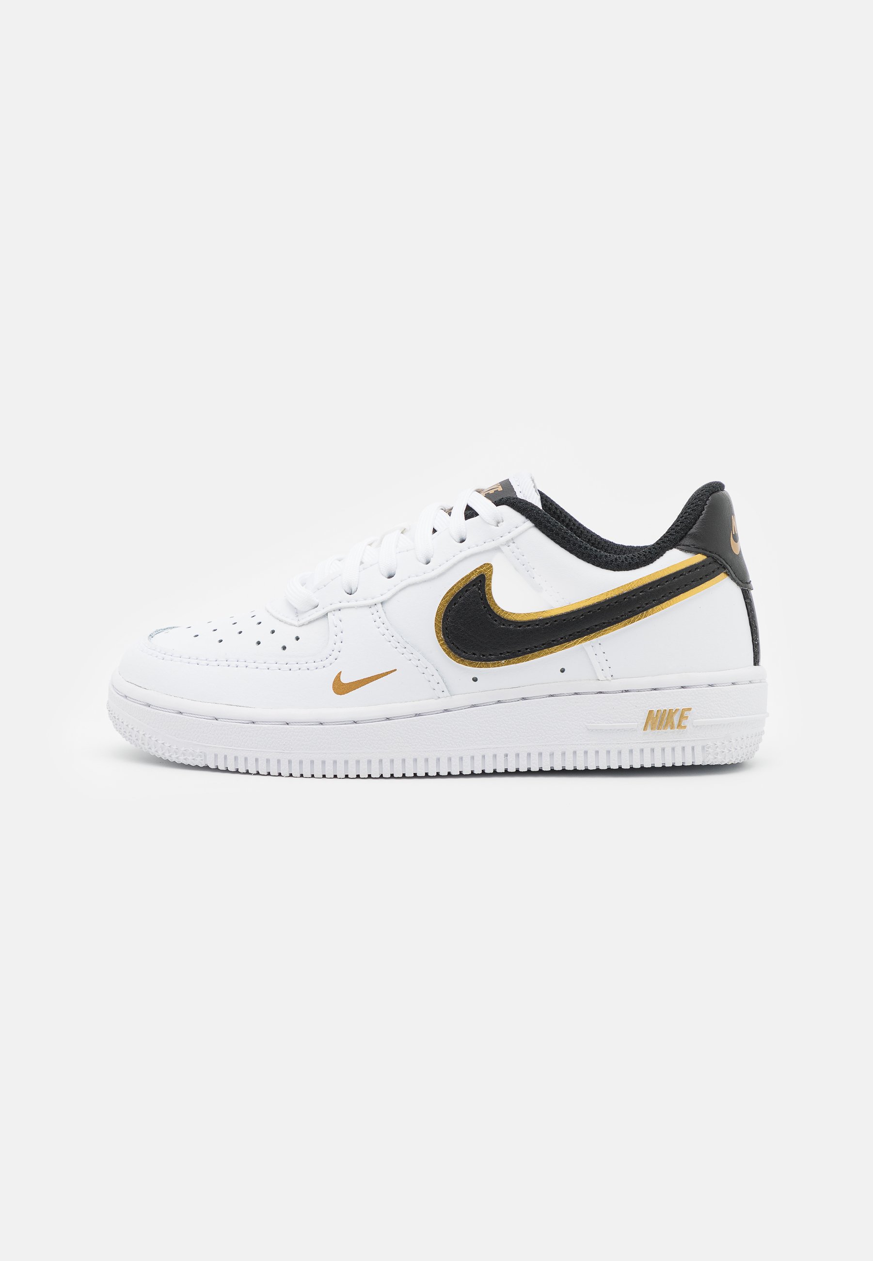 airforce 1 white black gold