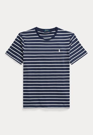 Polo Ralph Lauren, CUSTOM SLIM FIT SOFT COTTON T-SHIRT - T-shirt imprimé - refined navy/white