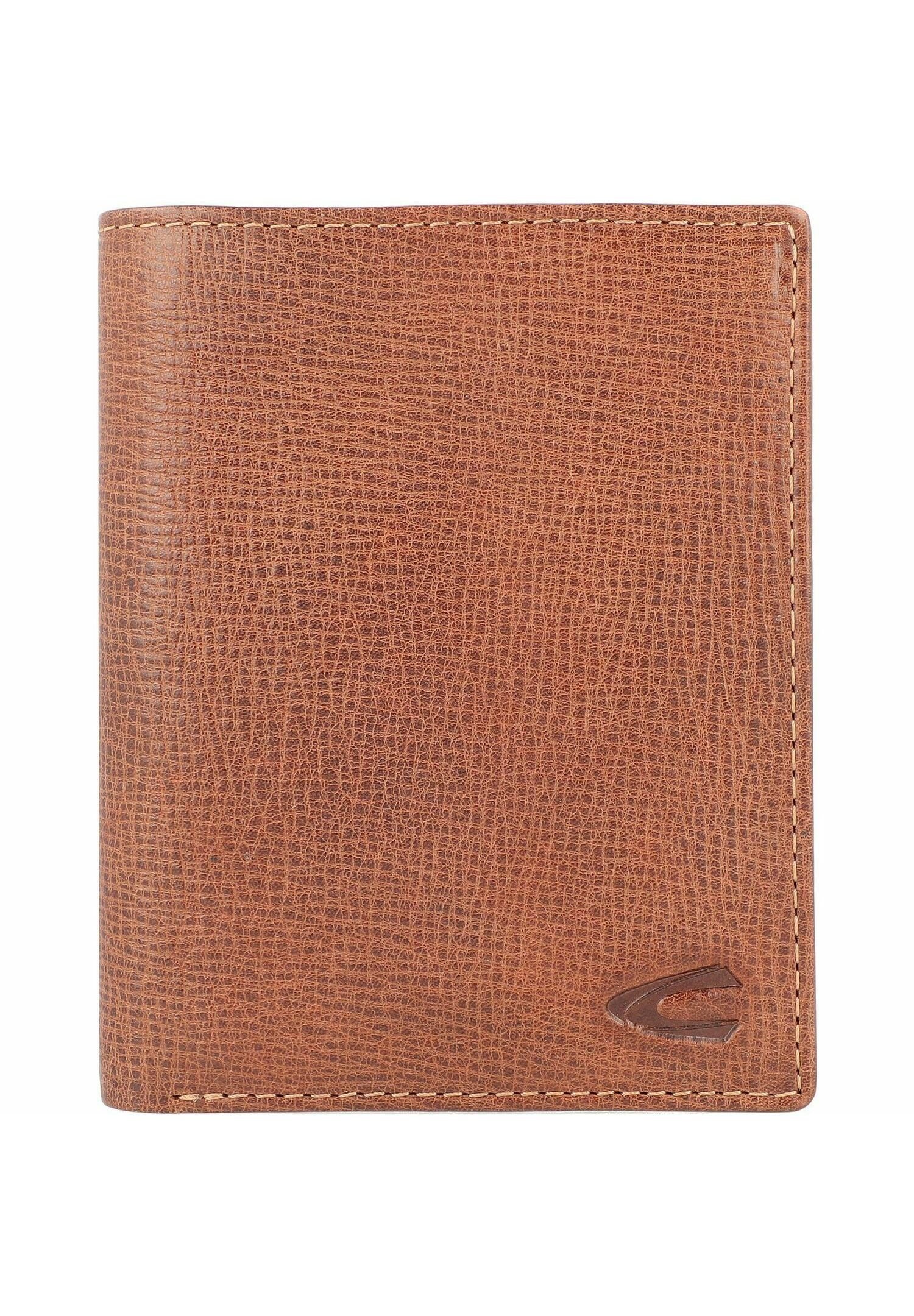 Portafoglio In Pelle Coccinelle C-Me Wallet - Design Compatto E Minimalista, Colore Cognac/Marrone