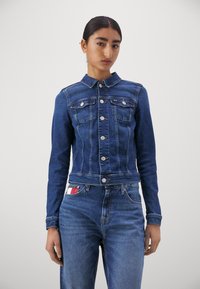 Tommy Jeans VIVIANNE - Chaqueta vaquera - denim dark