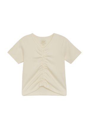 T-shirt basic - buttercream