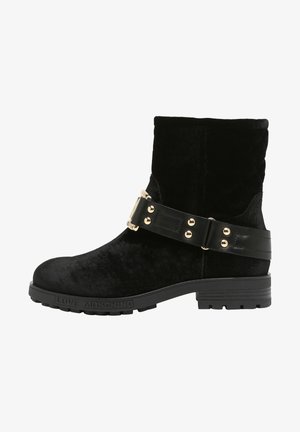 Cowboy/biker ankle boot - schwarz