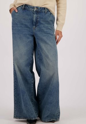 SYMBIOSA - Wijde jeans - cadetblue