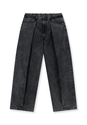 10DAYS, 10DAYS BOTTOMS BAR PANTS JOG DENIM - Pernera ancha - black
