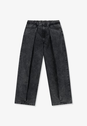 10DAYS, 10DAYS BOTTOMS BAR PANTS JOG DENIM - Wide Leg - black