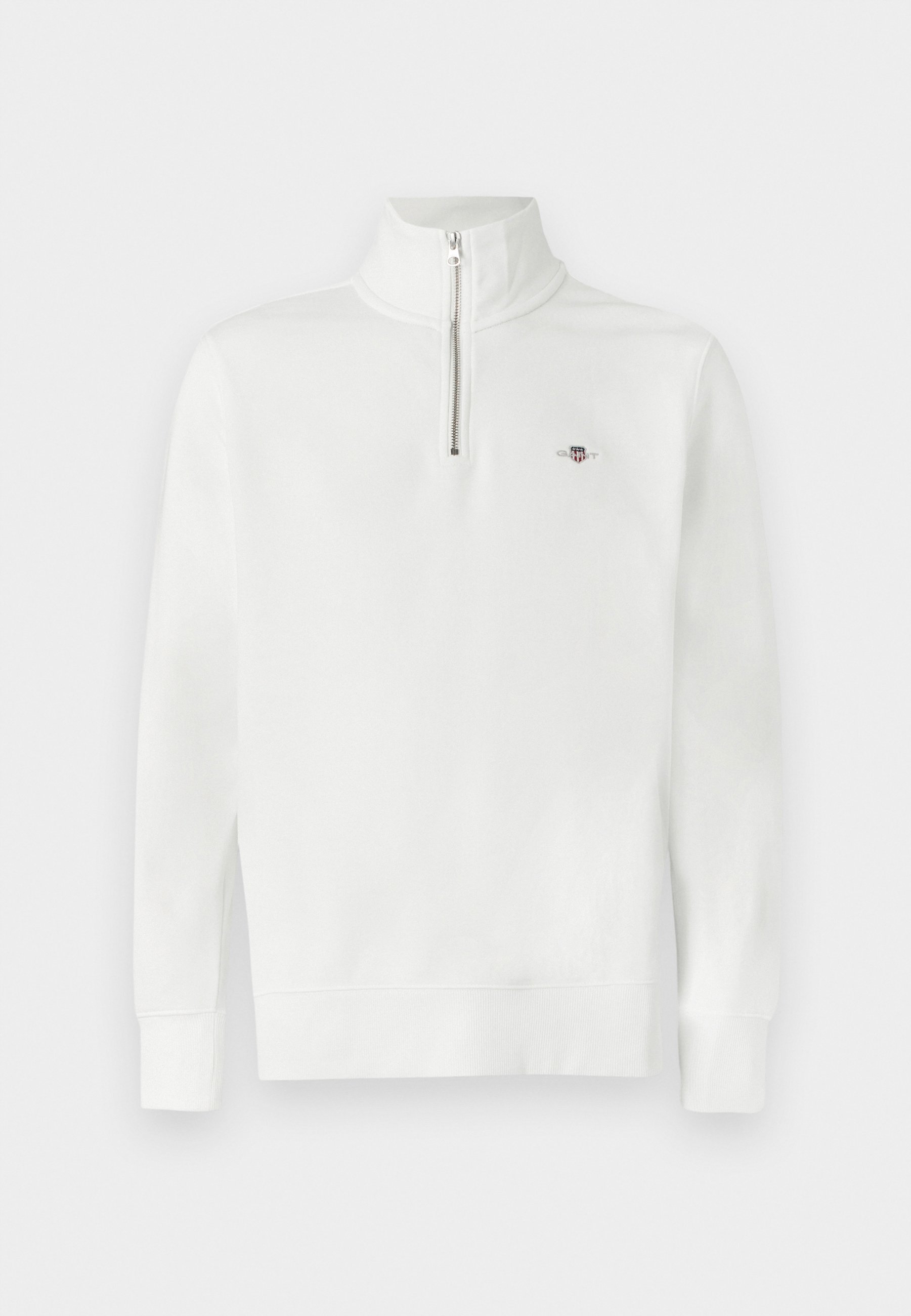 GANT REG SHIELD HALF ZIP - Mikina - eggshell