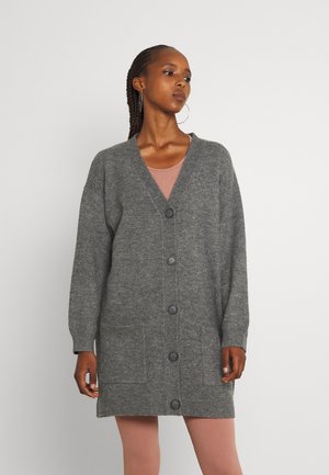 Cardigan - mottled dark grey