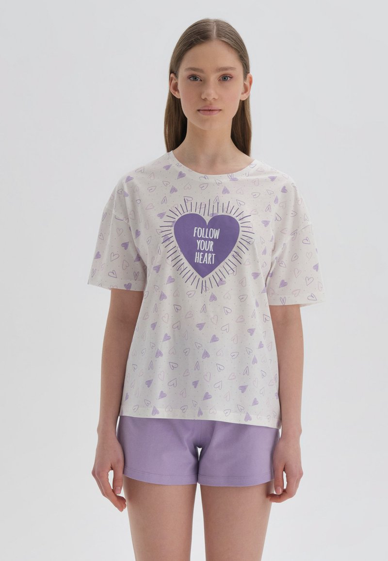 Damen Nachthemden | DAGI Nachtwäsche Set purple/lila - NC82486 Damen Nachthemden | DAGI Nachtwäsche Set purple/lila - NC82486