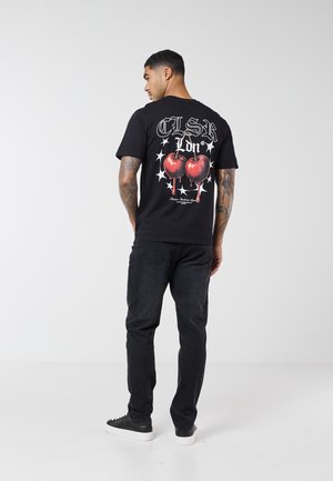 CLOSURE London DRIPPING CHERRIES TEE - T-shirt estampada - black