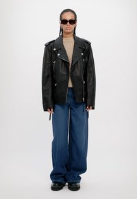 REMAIN BIKER JACKET - Veste en cuir - black