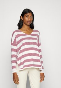 ONLY MATERNITY OLMAMALIA V-NECK - Pulover - spiced apple/cloud dancer