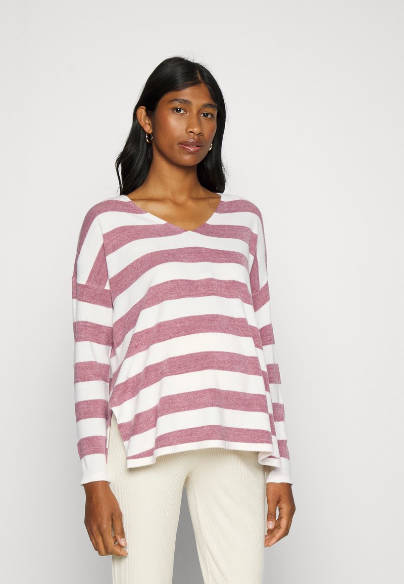 ONLY MATERNITY OLMAMALIA V-NECK - Pulover - spiced apple/cloud dancer