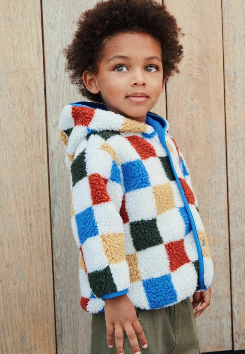 Next REGULAR FIT - Veste Polaire - Multi Checkerboard/rouge