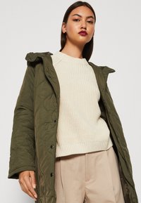 JDY JDYVALERI QUILT LONG - Vinterfrakke - forest night