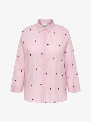 ONLY Carmakoma CARNEW LINA GRACE LS EMB SHIRT - Pogājama blūze - roseate spoonbill