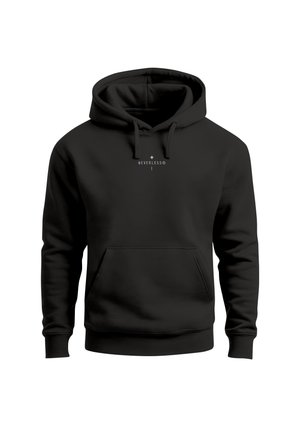 Neverless, HERREN HOODIE BACKPRINT - DESIGN NATURE COMPASS - - Hoodie - schwarz