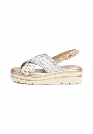 Sandalias de cuña - beige