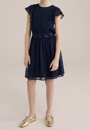 WE Fashion, Robe de jour - mottled dark blue