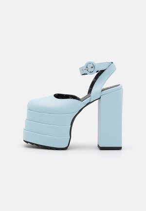 LAMODA VIDEO GAMES - Sandále na platforme - blue