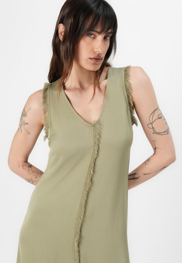 DASHA - Day dress - sage khaki2