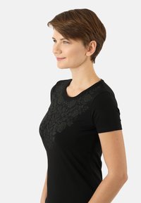 ALBERT KREUZ T-SHIRT SORGENFREIE WECHSELJAHRE RUNDHALS - Print T-shirt - schwarz