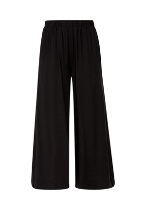 s.Oliver MIT ALLOVERMUSTER - Jupe trapèze - schwarz