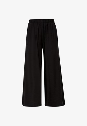 s.Oliver MIT ALLOVERMUSTER - Jupe trapèze - schwarz