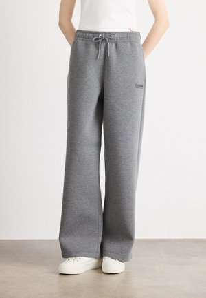WIDE LEG - Verryttelyhousut - medium grey heather