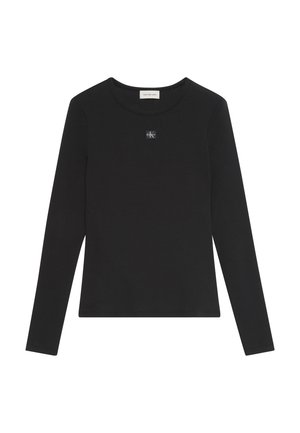 Calvin Klein Jeans, SENSUAL DETAIL - Μπλούζα με μακριά μανίκια - black