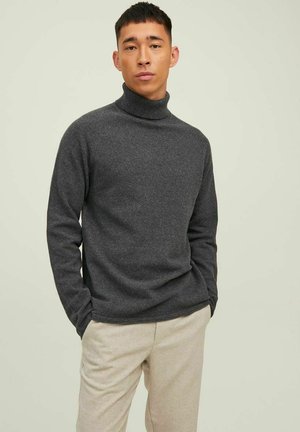 JJEHILL ROLL NECK - Πουλόβερ - dark grey melange