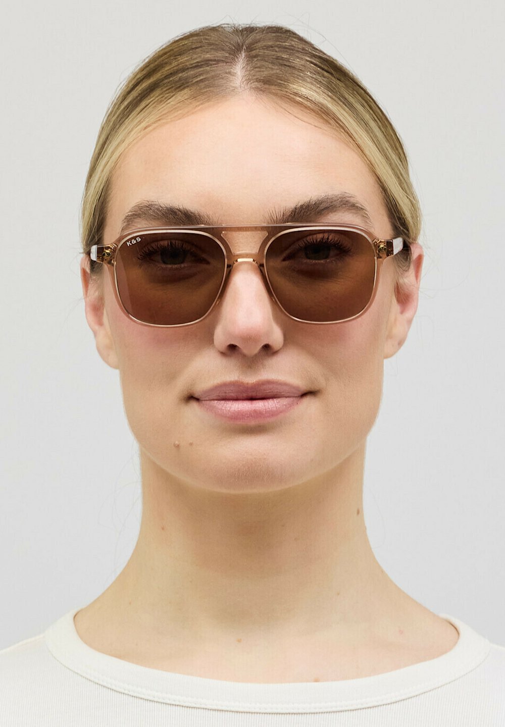 Kapten & Son ZURICH OVERSIZE SMALL - Zonnebril - transparent hazel