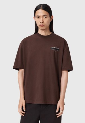REDACT CREW - T-Shirt print - bitter brown