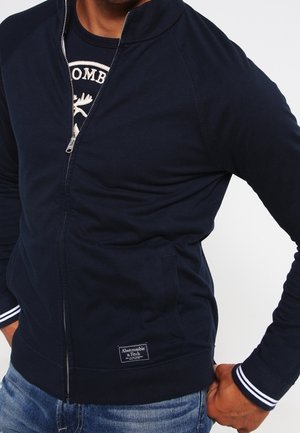 Tröja med dragkedja - dark blue