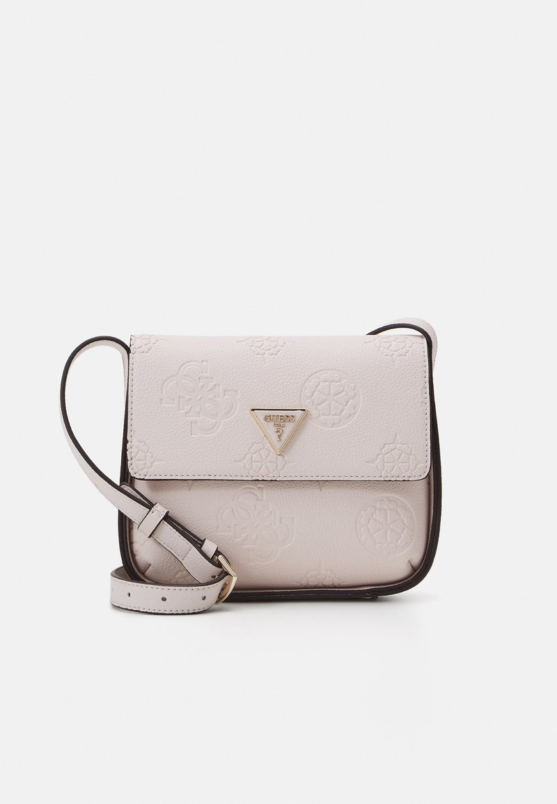 Guess KEANDRA CROSSBODY FLAP - Cross body bag - stone