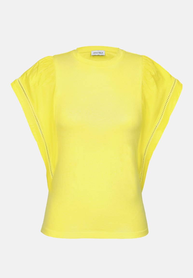Anna Field T-shirt basic geel Anna Field T-shirt basic geel