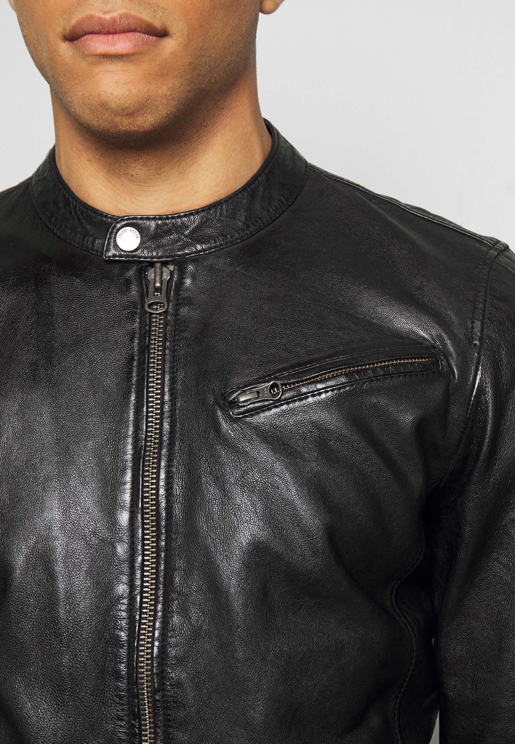 EASY JIM Leren jas black EASY JIM Leren jas black