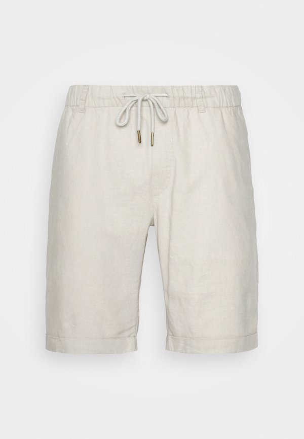 LINEN BLEND DRAWCORD SHORTS  - Shorts - beige3