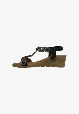 MAR SOLER, CALA - Keilsandalette - black