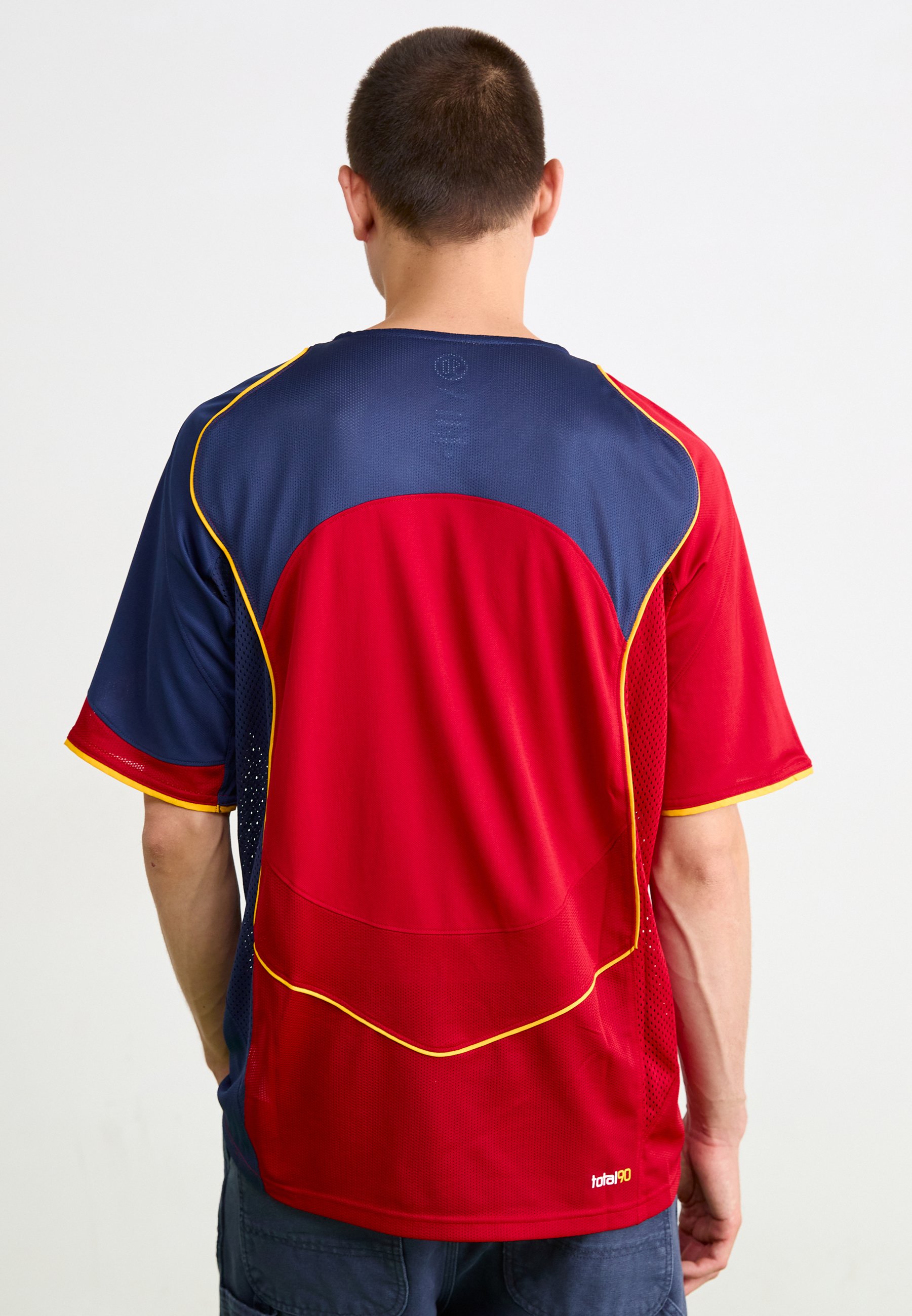 red blue yellow nike shirt