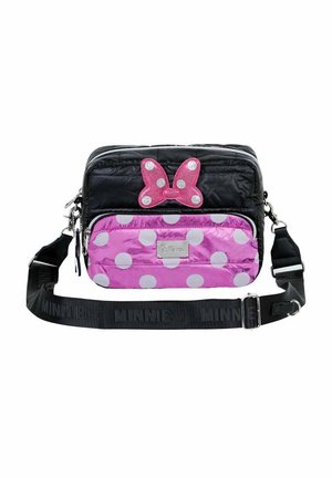 MICKEY & MINNIE PADDING SQUARE - Cross body bag - Minnie pink-black