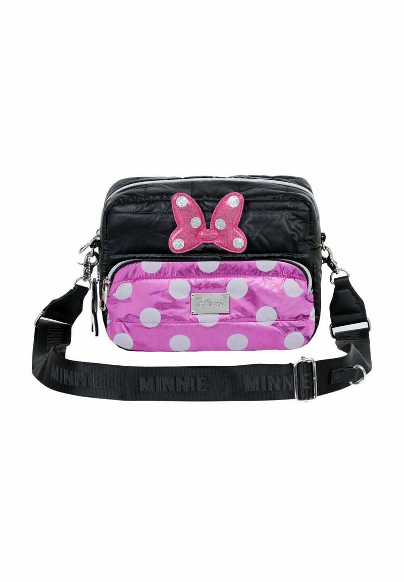 Karactermania MICKEY & MINNIE PADDING SQUARE - Schoudertas - Minnie pink-black