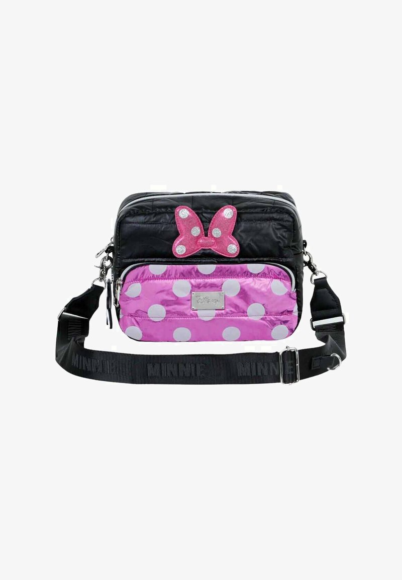 Karactermania MICKEY & MINNIE PADDING SQUARE - Schoudertas - Minnie pink-black
