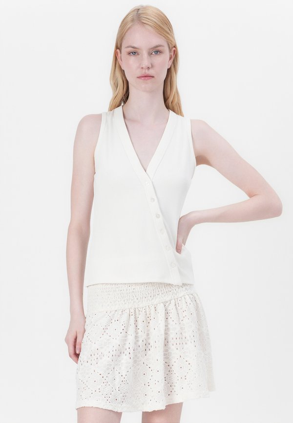 POWDERED BUTTON THROUGH LONGLINE VEST - Waistcoat3