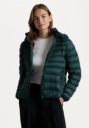 WATER RESISTANT PACKABLE HOODED JACKET - Overgangsjakke - haven green