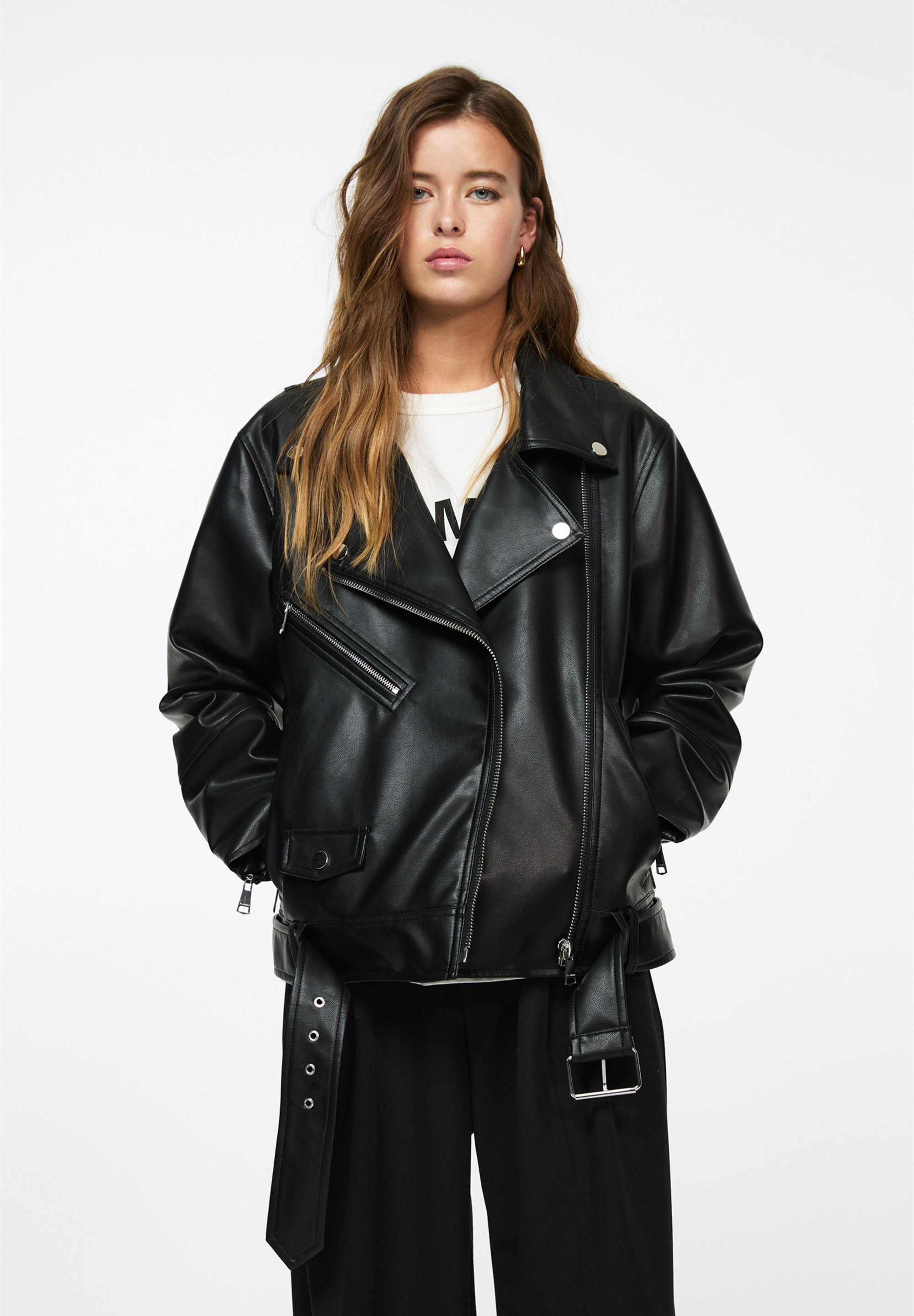 Giacca Biker Giacca Donna Bershka Giacca Pelle Bershka Donna Biker