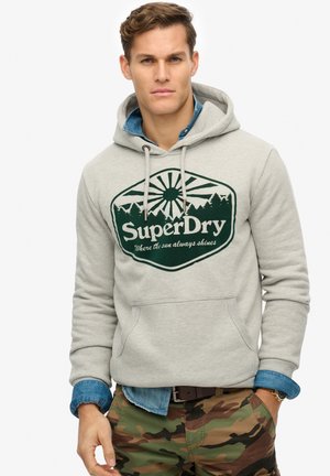 Superdry Sweat à capuche - grey marl