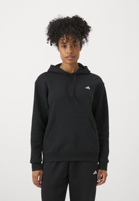 adidas Sportswear ESSENTIALS SMALL LOGO FEEL COZY HOODIE - Sweatshirt com capuz - black